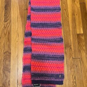 Juicy Couture Pink and Purple Striped Scarf NWT